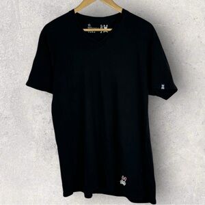 Psycho Bunny Black Short Sleeve Tee Mens‎ Size XL T-Shirt Cotton Crew Neck Basic
